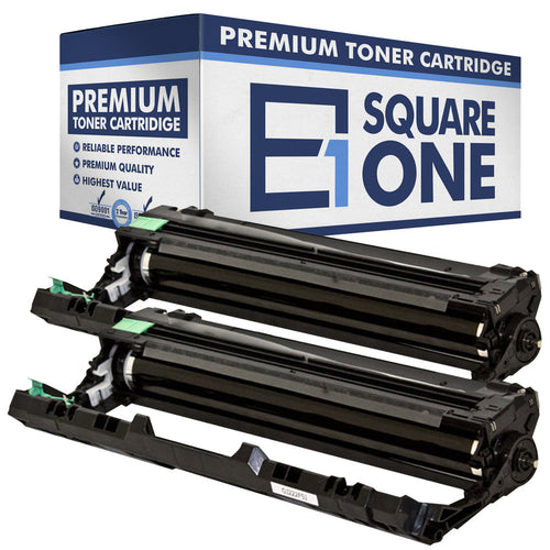 eSquareOne Compatible Drum Unit Replacement for Brother DR221CL-BK (Black, 2-Pack)