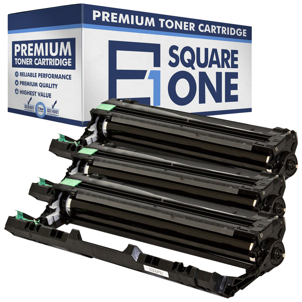 eSquareOne Compatible Drum Unit Replacement for Brother DR221CL-CN DR221CL-MA DR221CL-YW (Cyan, Magenta, Yellow)