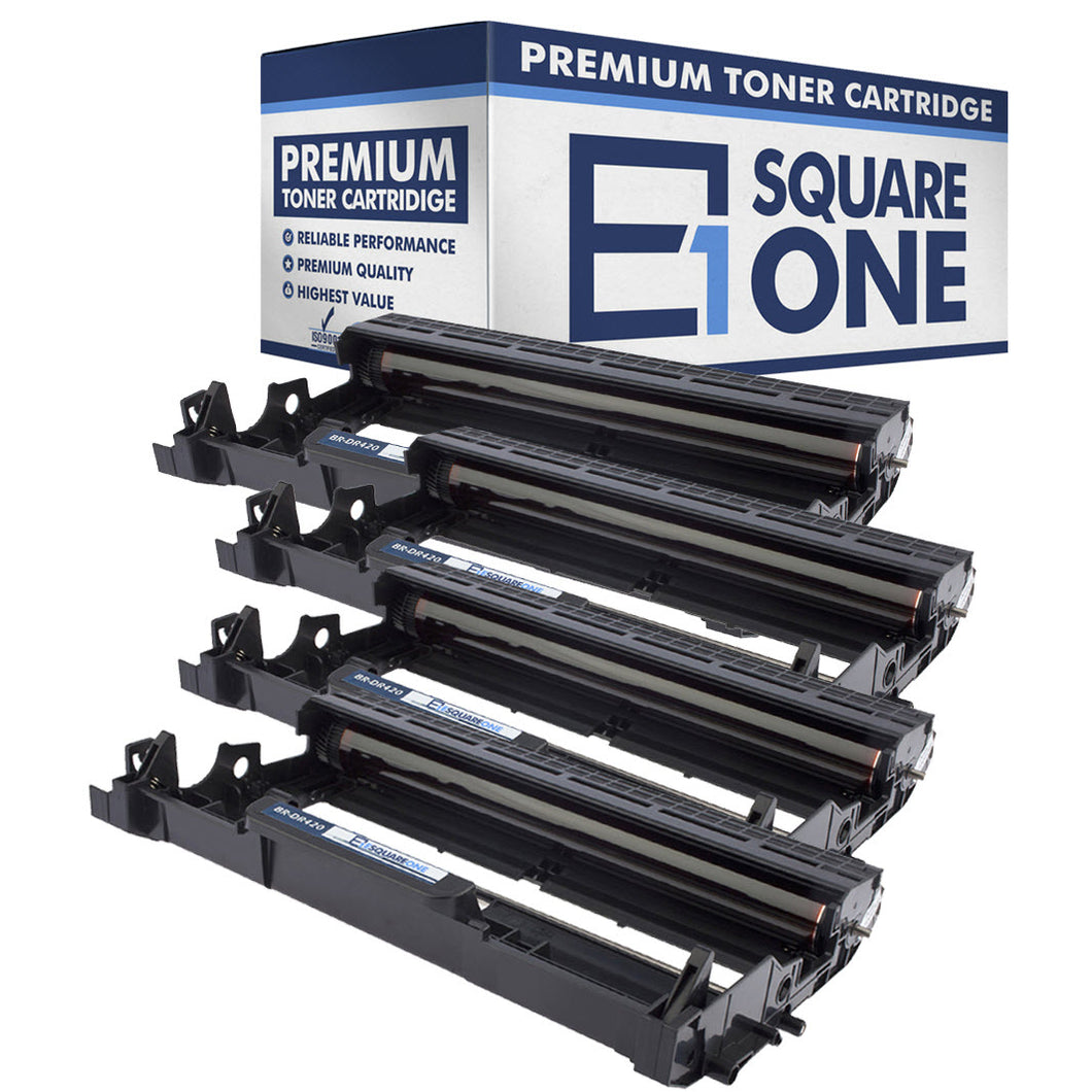 eSquareOne Compatible Drum Unit Replacement for Brother DR420 (Black, 4-Pack)