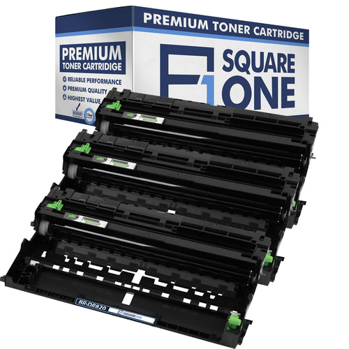 eSquareOne Compatible Drum Unit Replacement for Brother DR820 (Black, 3-Pack)