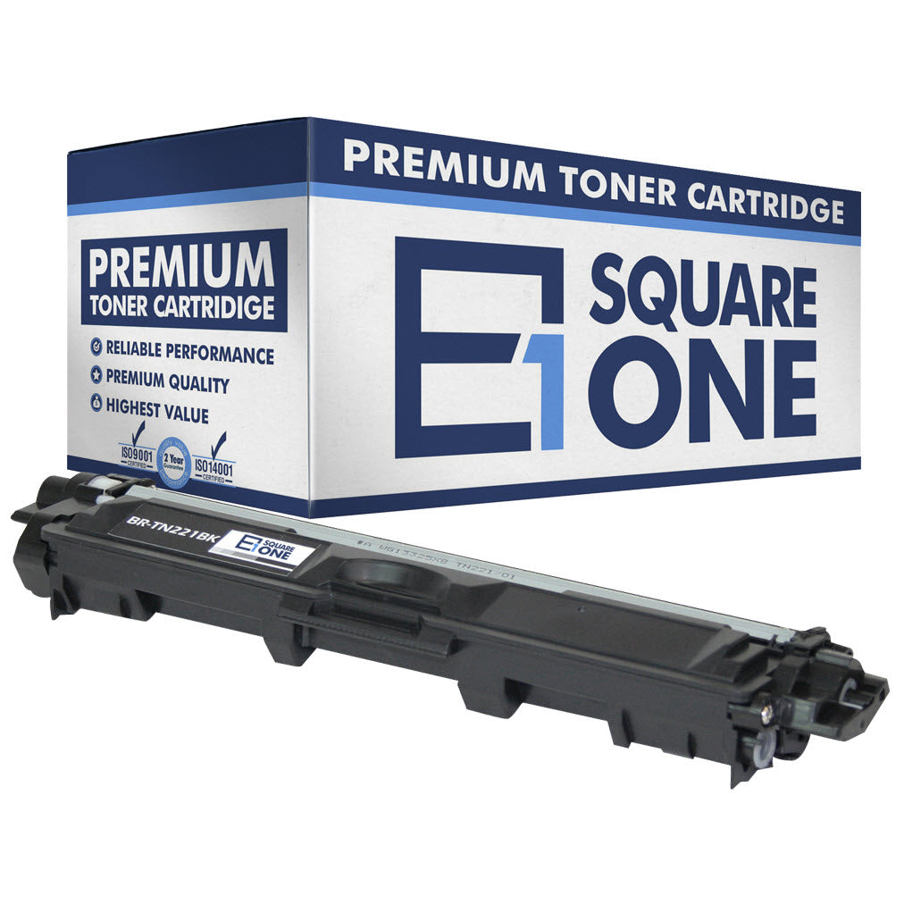 eSquareOne Compatible Toner Cartridge Replacement for Brother TN221BK (Black, 1-Pack)