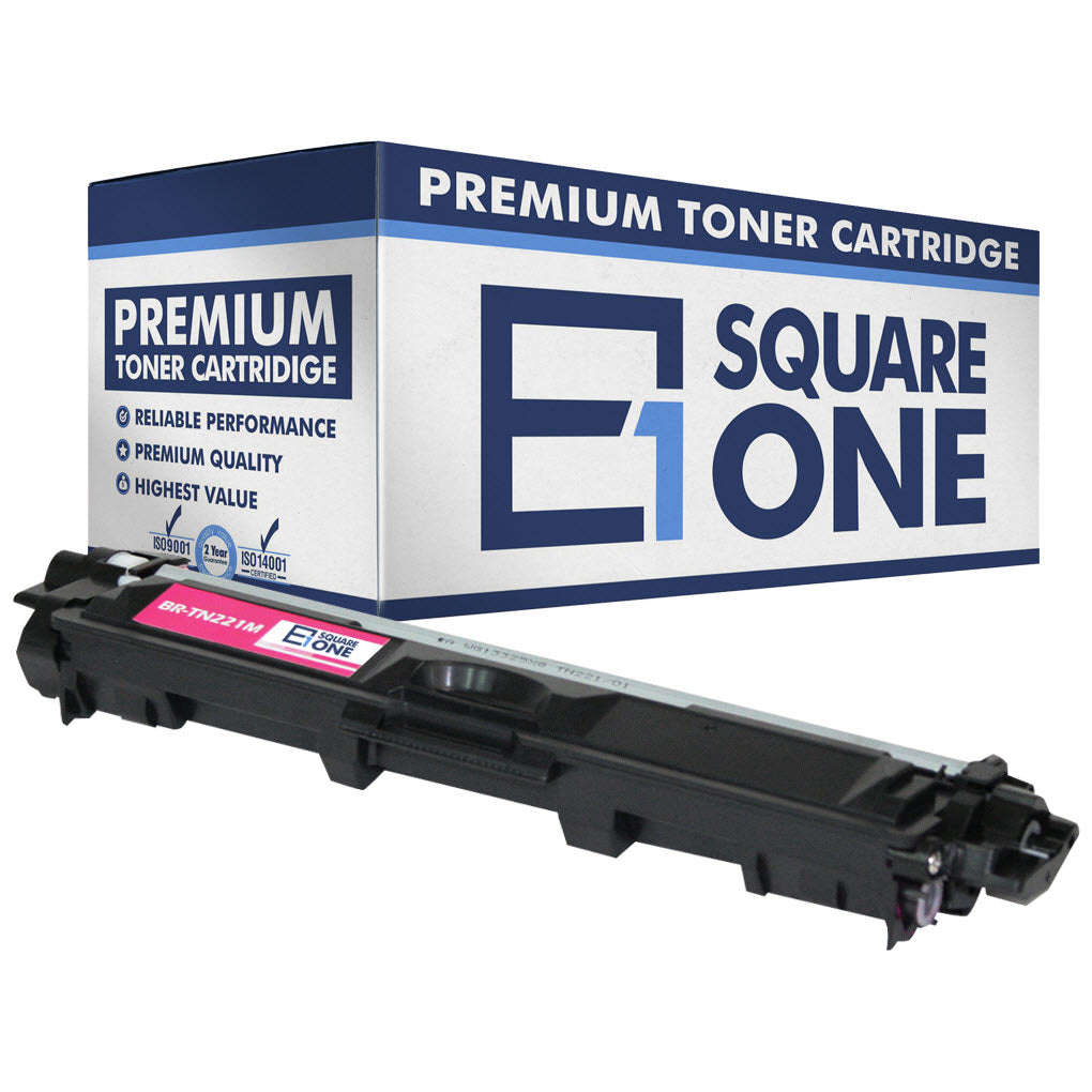 eSquareOne Compatible Toner Cartridge Replacement for Brother TN221M (Magenta, 1-Pack)