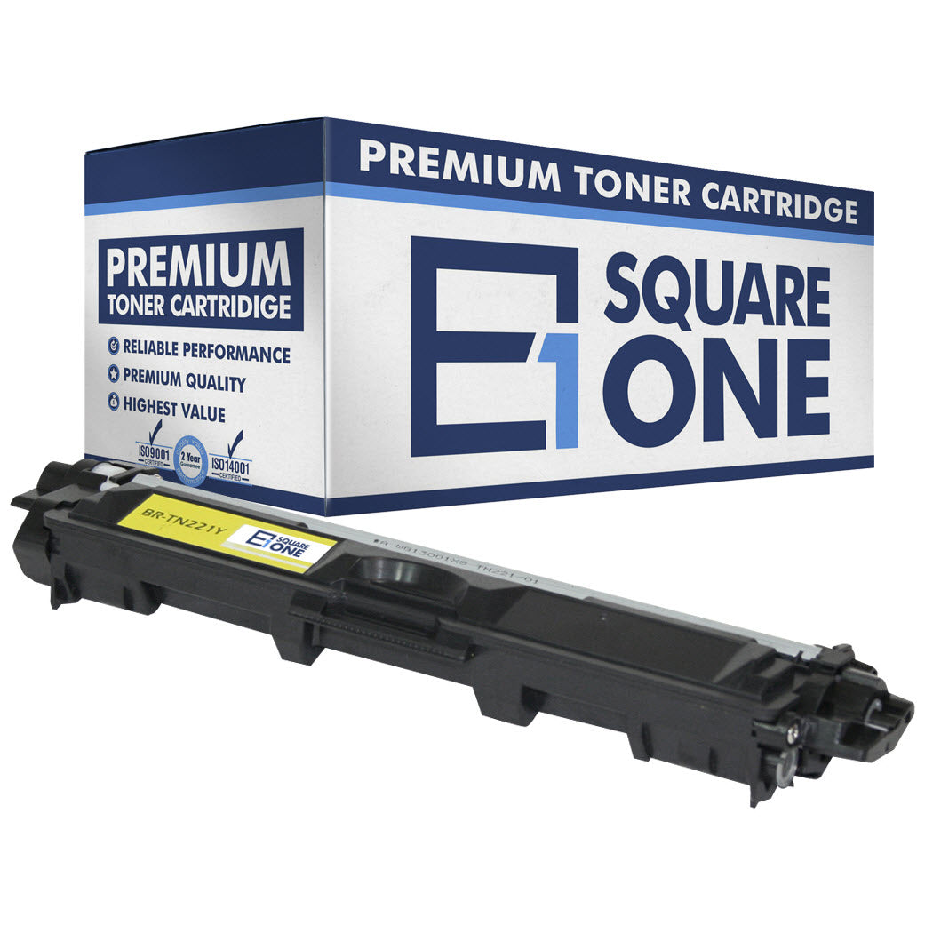 eSquareOne Compatible Toner Cartridge Replacement for Brother TN221Y (Yellow, 1-Pack)