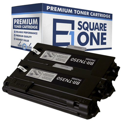 eSquareOne Compatible High Yield Toner Cartridge Replacement for Brother TN350 (Black, 2-Pack)