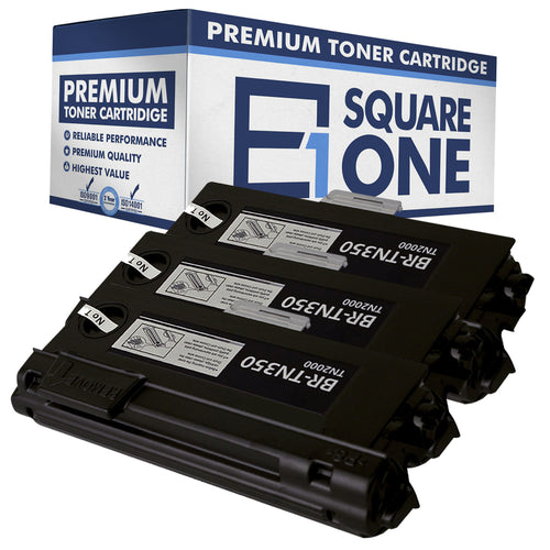 eSquareOne Compatible High Yield Toner Cartridge Replacement for Brother TN350 (Black, 3-Pack)