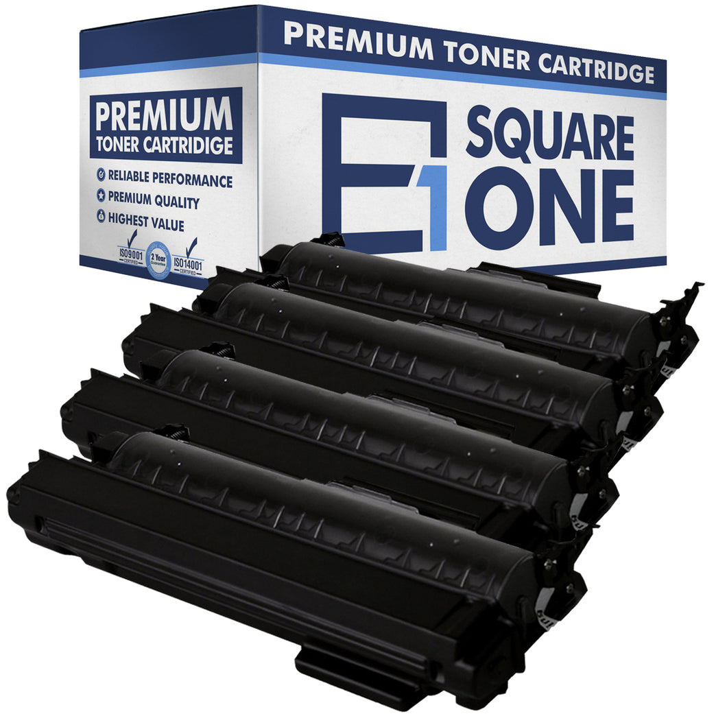 eSquareOne Compatible High Yield Toner Cartridge Replaces Brother TN360 TN330 (Black, 4-Pack)
