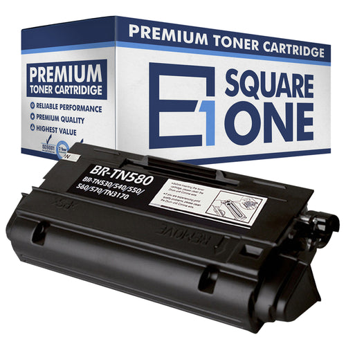 eSquareOne Compatible High Yield Toner Cartridge Replacement for Brother TN530 TN540 TN550 TN560 TN570 TN580 (Black, 1-Pack)