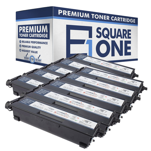 eSquareOne Compatible High Yield Toner Cartridge Replacement for Brother TN650 TN620 (Black, 10-Pack)