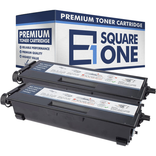 eSquareOne Compatible High Yield Toner Cartridge Replacement for Brother TN650 TN620 (Black, 2-Pack)