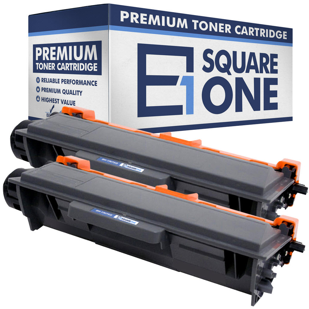 eSquareOne Compatible High Yield Toner Cartridge Replacement for Brother TN750 TN720 (Black, 2-Pack)