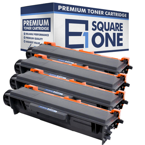 eSquareOne Compatible High Yield Toner Cartridge Replacement for Brother TN750 TN720 (Black, 4-Pack)