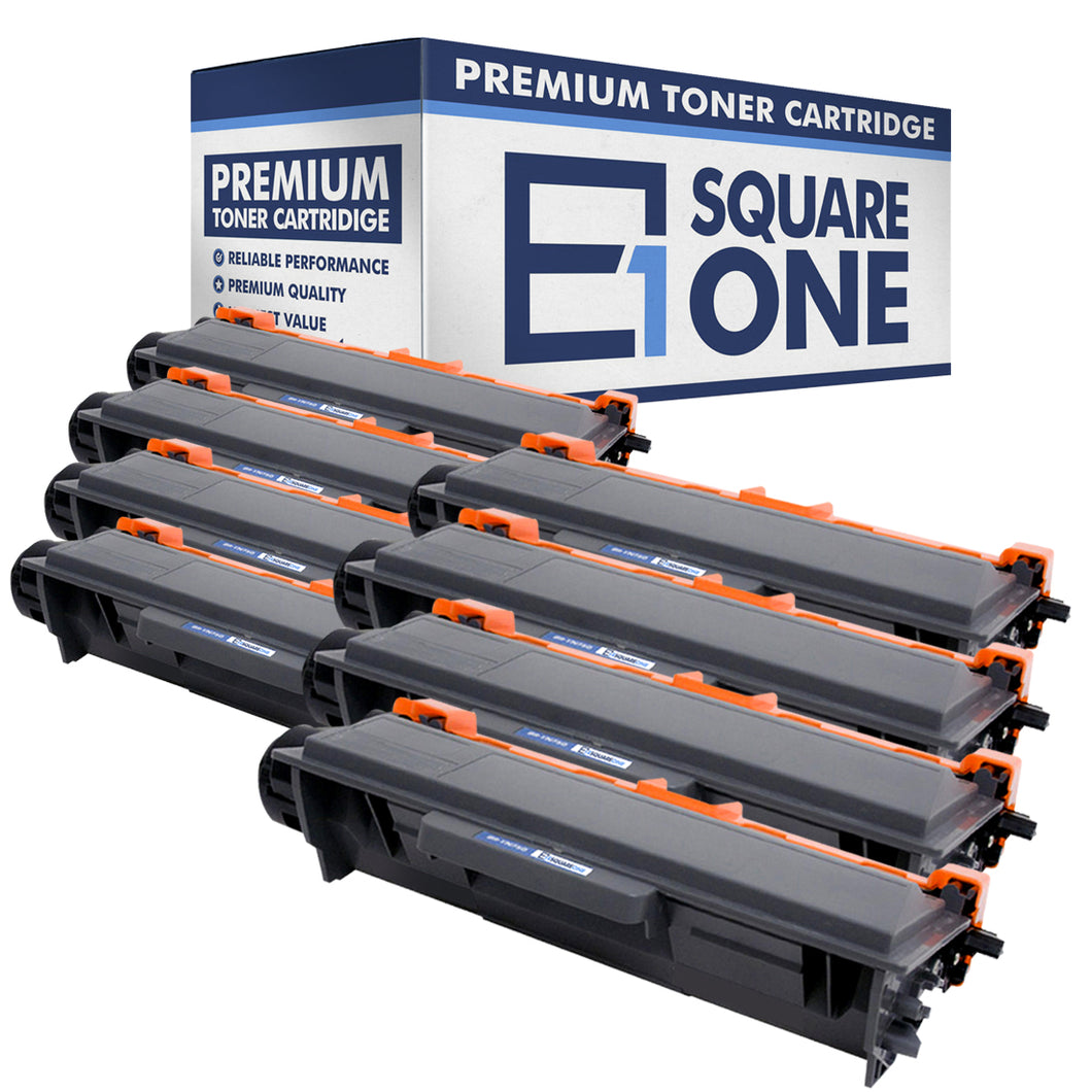 eSquareOne Compatible High Yield Toner Cartridge Replacement for Brother TN750 TN720 (Black, 8-Pack)