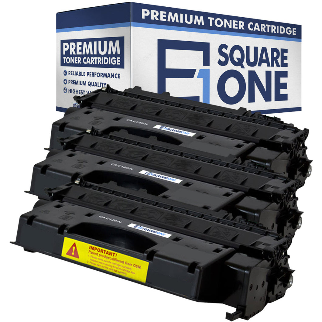 eSquareOne Compatible Toner Cartridge Replacement for Canon C120 2617B001AA (Black, 3-Pack)