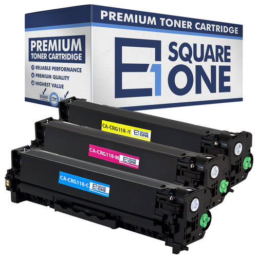 eSquareOne Compatible Toner Cartridge Replacement for Canon 118 (CRG-118) 2661B001AA 2660B001AA 2659B001AA (Cyan, Magenta, Yellow)