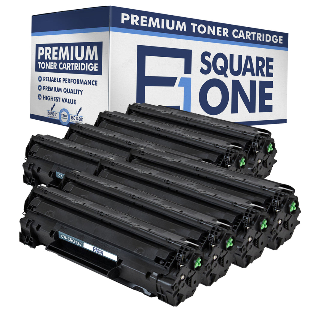 eSquareOne Compatible Toner Cartridge Replacement for Canon 128 3500B001AA (Black, 8-Pack)