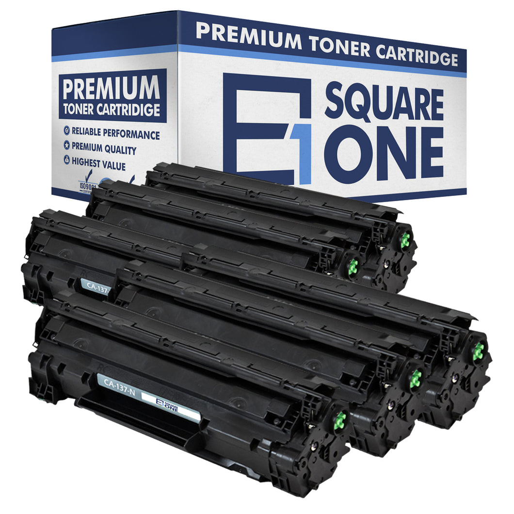 eSquareOne Compatible Toner Cartridge Replacement for Canon 137 9435B001AA (Black, 6-Pack)