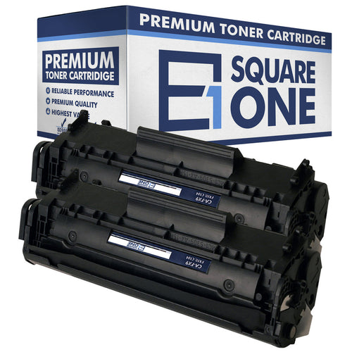 eSquareOne Compatible Toner Cartridge Replacement for Canon 104 FX9 FX10 (Black, 2-Pack)