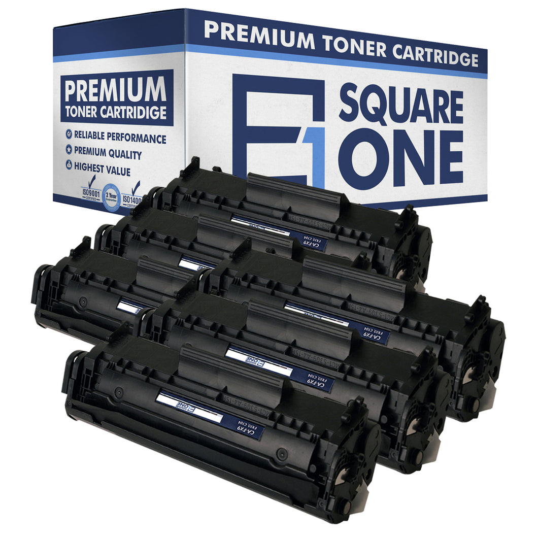 eSquareOne Compatible Toner Cartridge Replacement for Canon 104 FX9 FX10 (Black, 6-Pack)