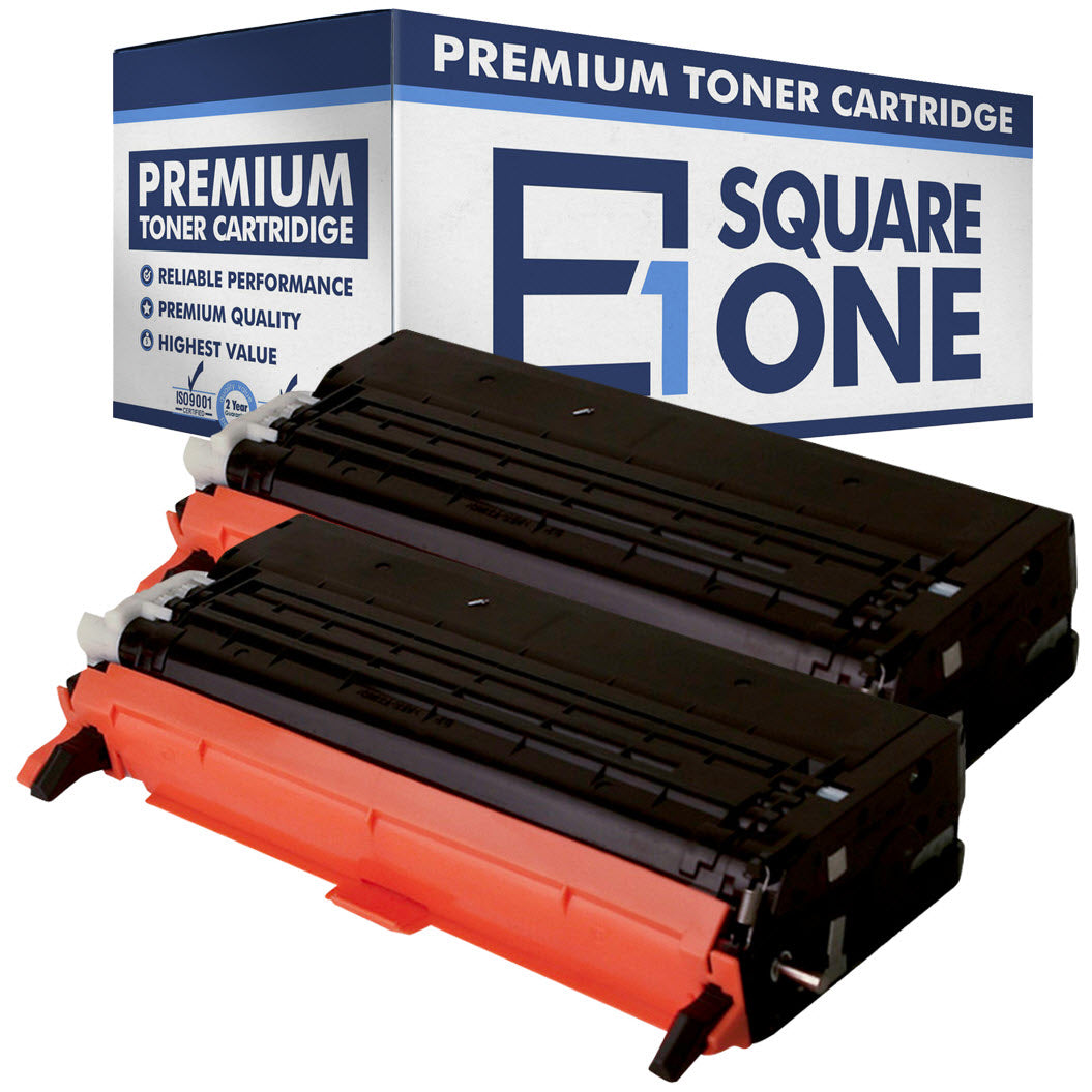 eSquareOne Compatible (High Yield) Toner Cartridge Replacement for DELL 330-1198 G486F (Black, 2-Pack)