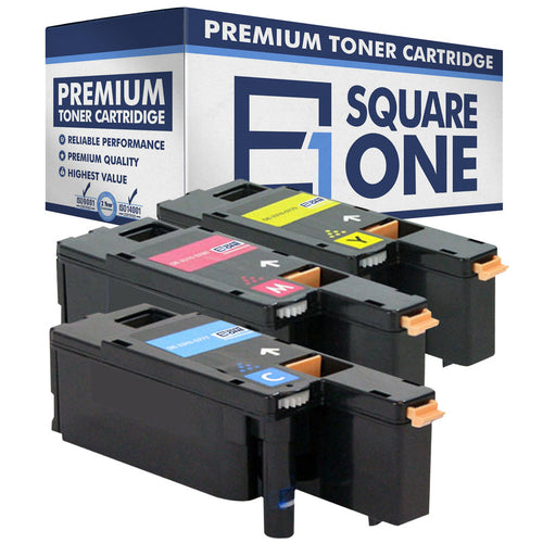 eSquareOne Compatible (High Yield) Toner Cartridge Replacement for DELL 331-0777 331-0780 331-0779 (Cyan, Magenta, Yellow)