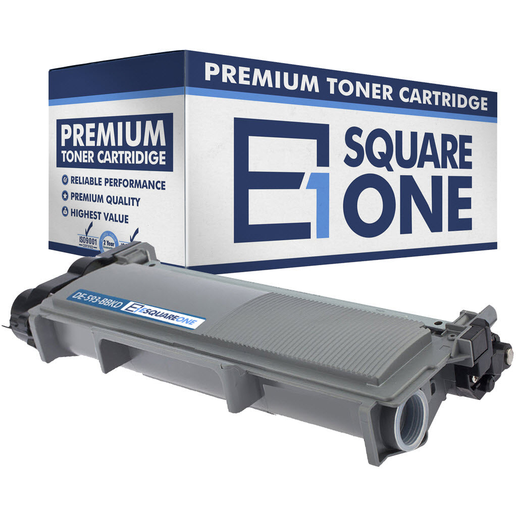 eSquareOne Compatible High Yield Toner Cartridge Replacement for DELL 593-BBKD PVTHG 593-BBKC 2RMPM (Black, 1-Pack)