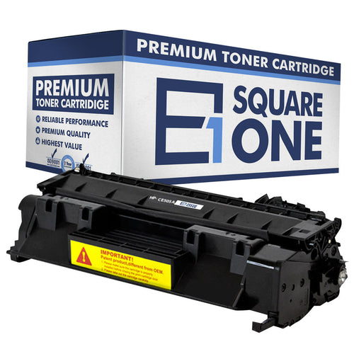 eSquareOne Compatible Toner Cartridge Replacement for HP 05A CE505A (Black, 1-Pack)