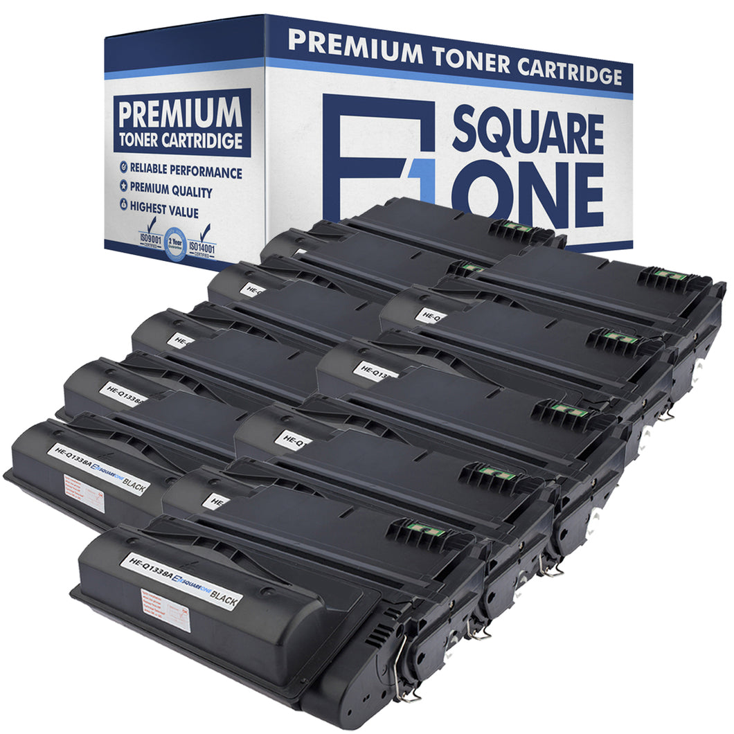 eSquareOne Compatible Toner Cartridge Replacement for HP 38A Q1338A | 42A Q5942A (Black, 10-Pack)