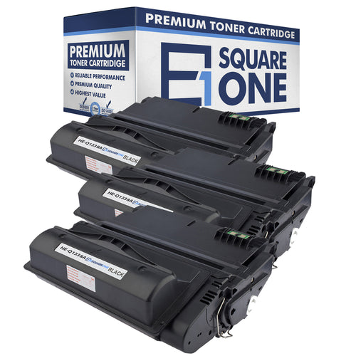 eSquareOne Compatible Toner Cartridge Replacement for HP 38A Q1338A | 42A Q5942A (Black, 3-Pack)