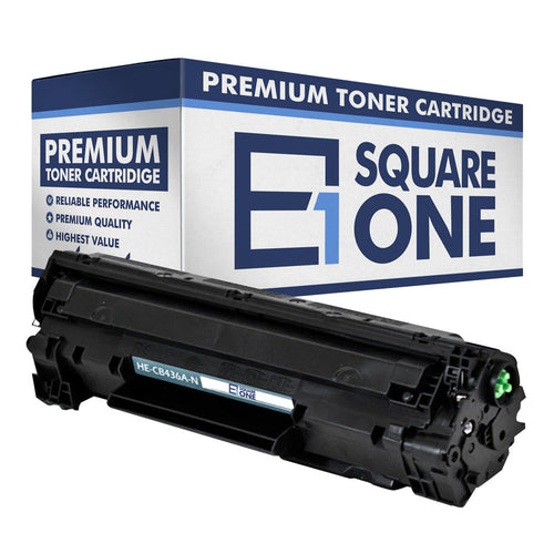 eSquareOne Compatible Toner Cartridge Replacement for HP 36A CB436A (Black, 1-Pack)