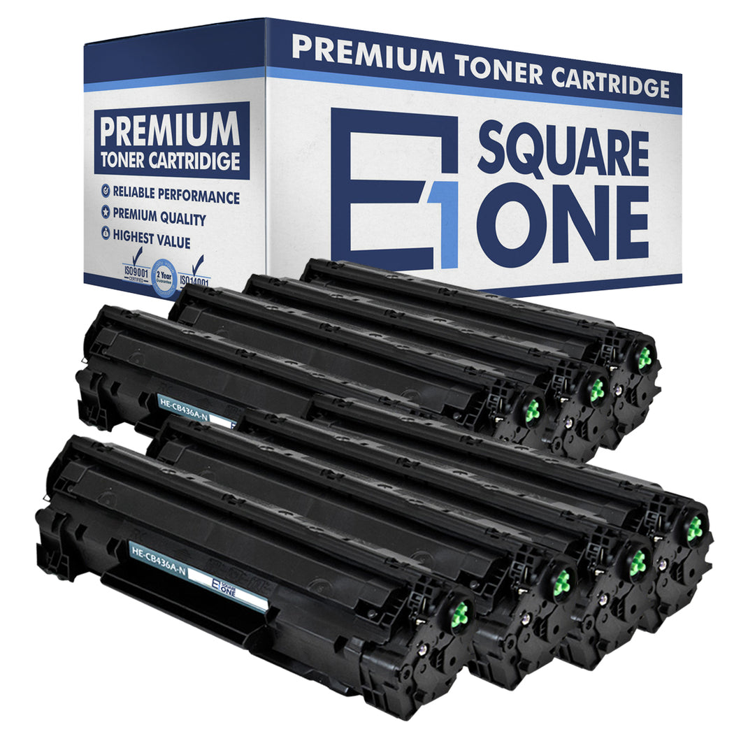 eSquareOne Compatible Toner Cartridge Replacement for HP 36A CB436A (Black, 8-Pack)