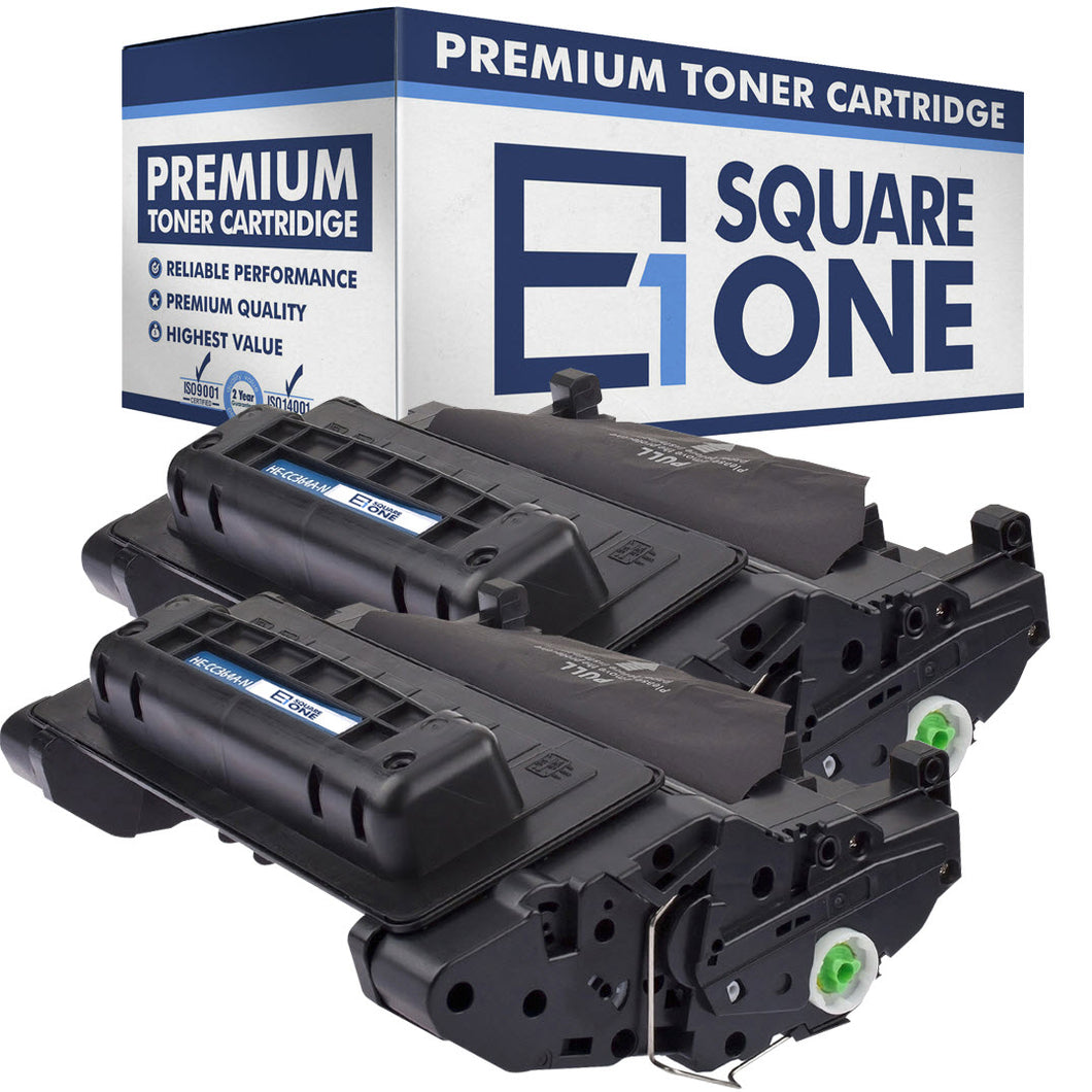 eSquareOne Compatible Toner Cartridge Replacement for HP 64A CC364A (Black, 2-Pack)