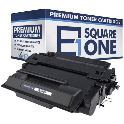 eSquareOne Compatible High Yield Toner Cartridge Replacement for HP 55X CE255X (Black, 1-Pack)