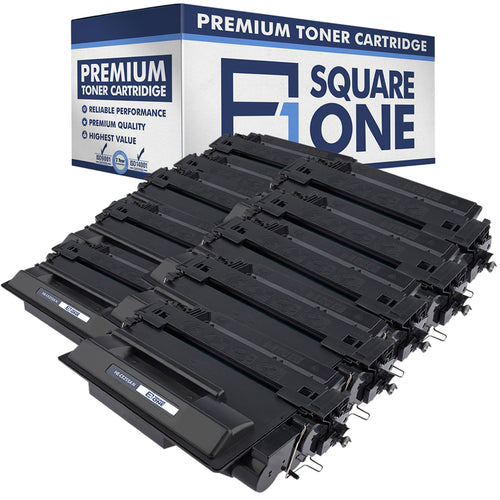 eSquareOne Compatible High Yield Toner Cartridge Replacement for HP 55X CE255X (Black, 10-Pack)