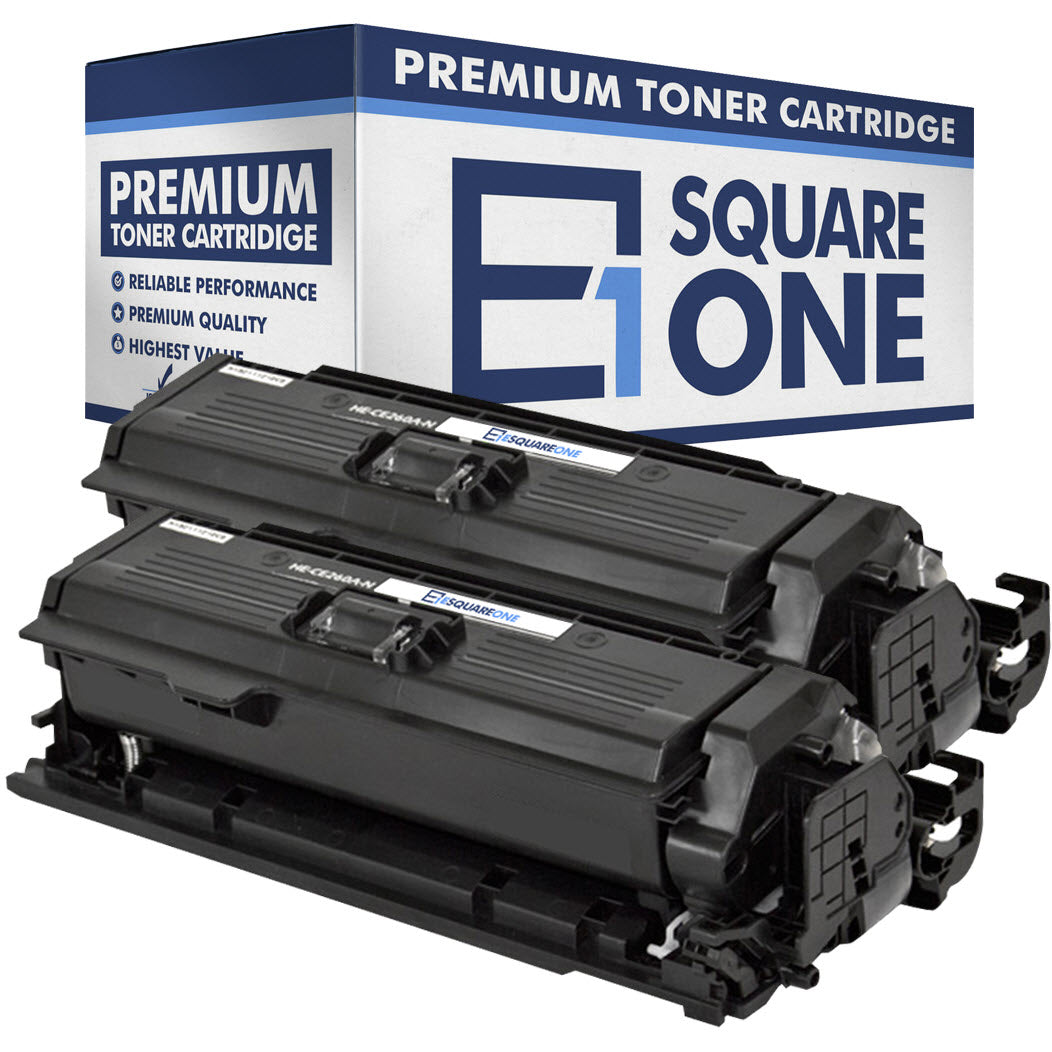 eSquareOne Compatible Toner Cartridge Replacement for HP 647A CE260A (Black, 2-Pack)