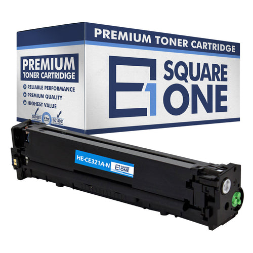 eSquareOne Compatible Toner Cartridge Replacement for HP 128A CE321A (Cyan, 1-Pack)