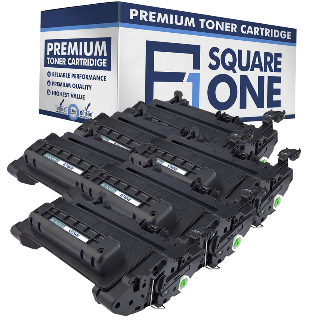 eSquareOne Compatible Toner Cartridge Replacement for HP 90A CE390A (Black, 6-Pack)