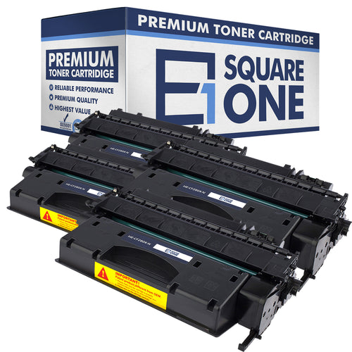 eSquareOne Compatible High Yield Toner Cartridge Replacement for HP 80X CF280X (Black, 4-Pack)