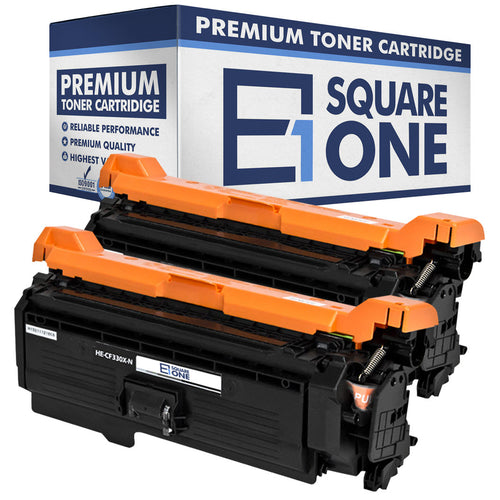 eSquareOne Compatible (High Yield) Toner Cartridge Replacement for HP 654X CF330X (Black, 2-Pack)