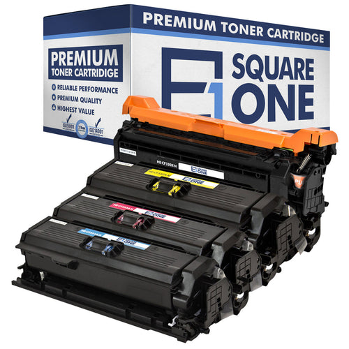 eSquareOne Compatible (High Yield) Toner Cartridge Replacement for HP 654X CF330X 654A CF332A CF333A CF331A (Black, Cyan, Magenta, Yellow)