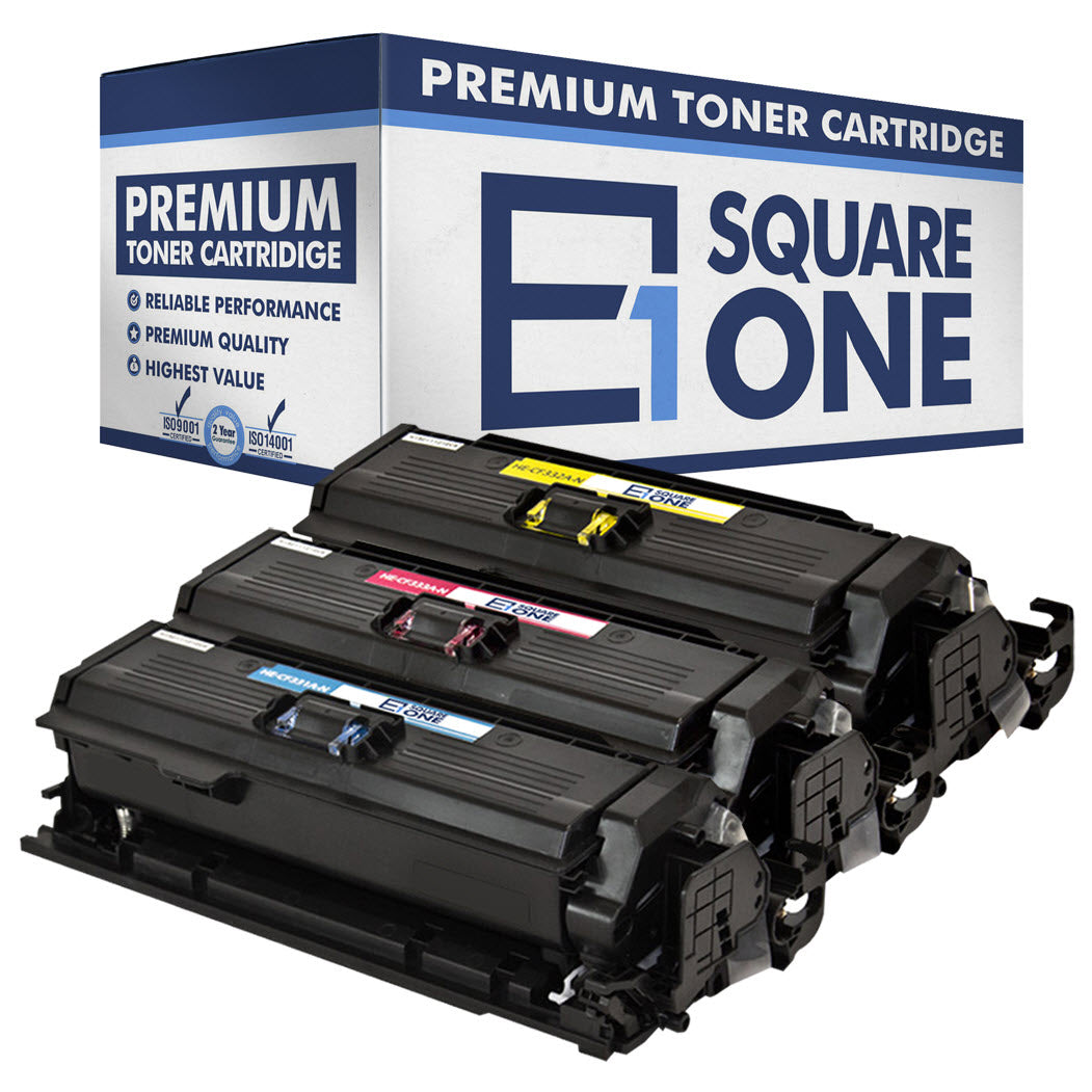 eSquareOne Compatible Toner Cartridge Replacement for HP 654A CF332A CF333A CF331A (Cyan, Magenta, Yellow)