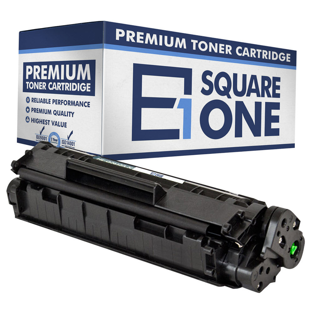 eSquareOne Compatible Toner Cartridge Replacement for HP 12A Q2612A (Black, 1-Pack)