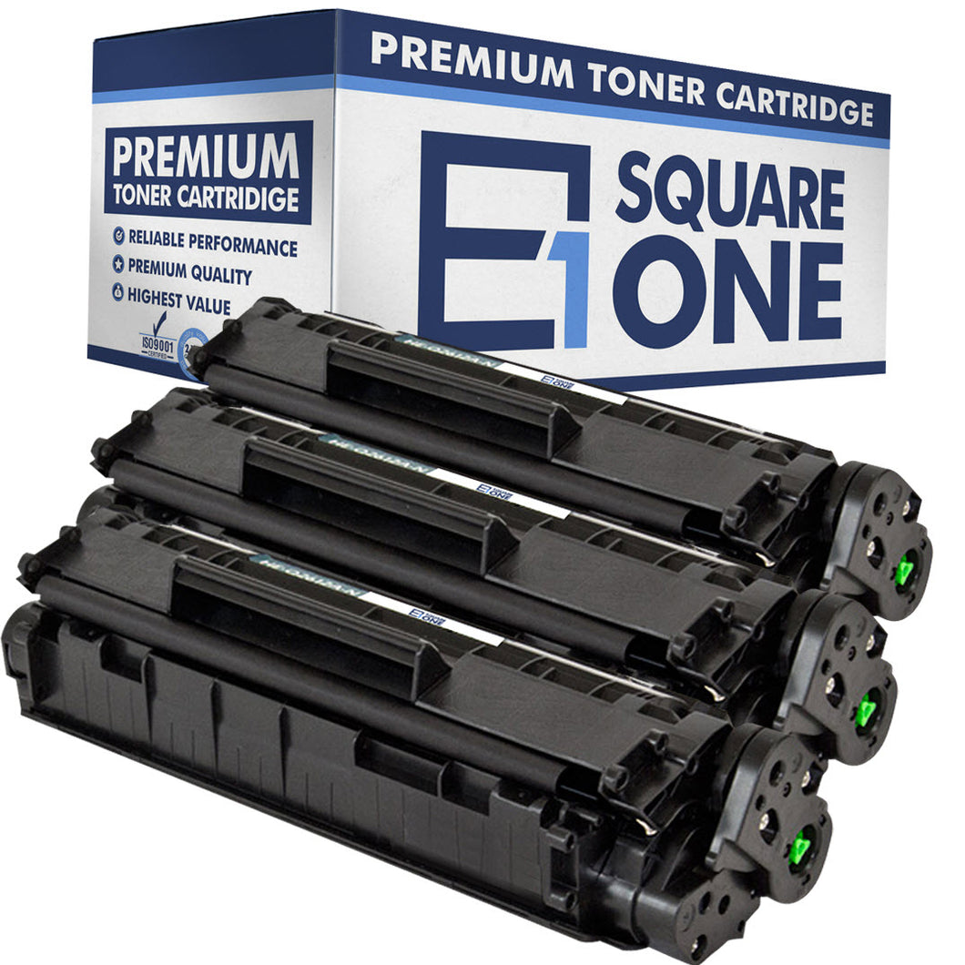 eSquareOne Compatible Toner Cartridge Replacement for HP 12A Q2612A (Black, 3-Pack)
