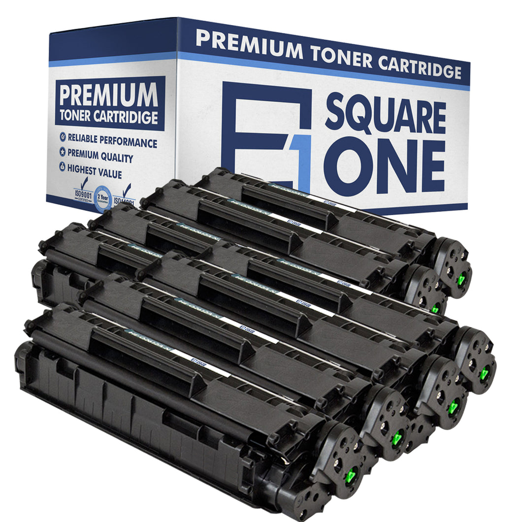 eSquareOne Compatible Toner Cartridge Replacement for HP 12A Q2612A (Black, 8-Pack)