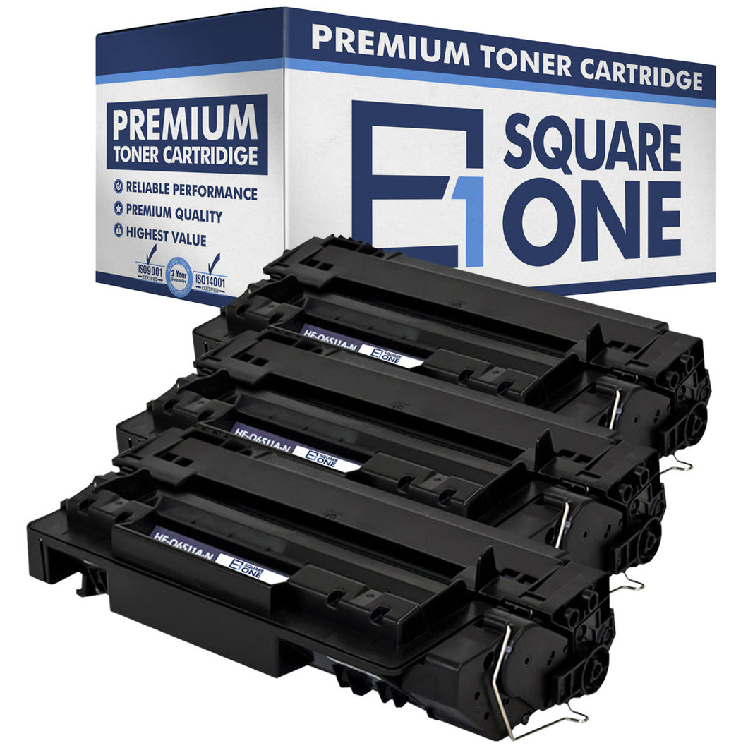 eSquareOne Compatible Toner Cartridge Replacement for HP 11A Q6511A (Black, 3-Pack)