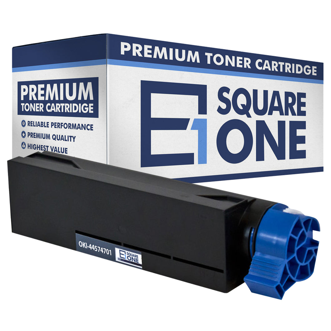 eSquareOne Compatible Toner Cartridge Replacement for Okidata 44574701 (Black, 1-Pack)