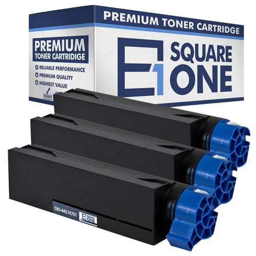 eSquareOne Compatible Toner Cartridge Replacement for Okidata 44574701 (Black, 3-Pack)