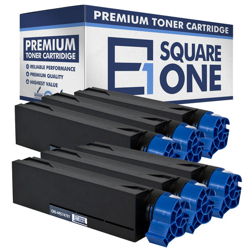 eSquareOne Compatible Toner Cartridge Replacement for Okidata 44574701 (Black, 6-Pack)