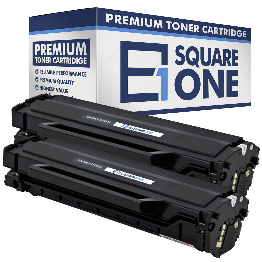 eSquareOne Compatible Toner Cartridge Replacement for Samsung MLT-D101S (Black, 2-Pack)