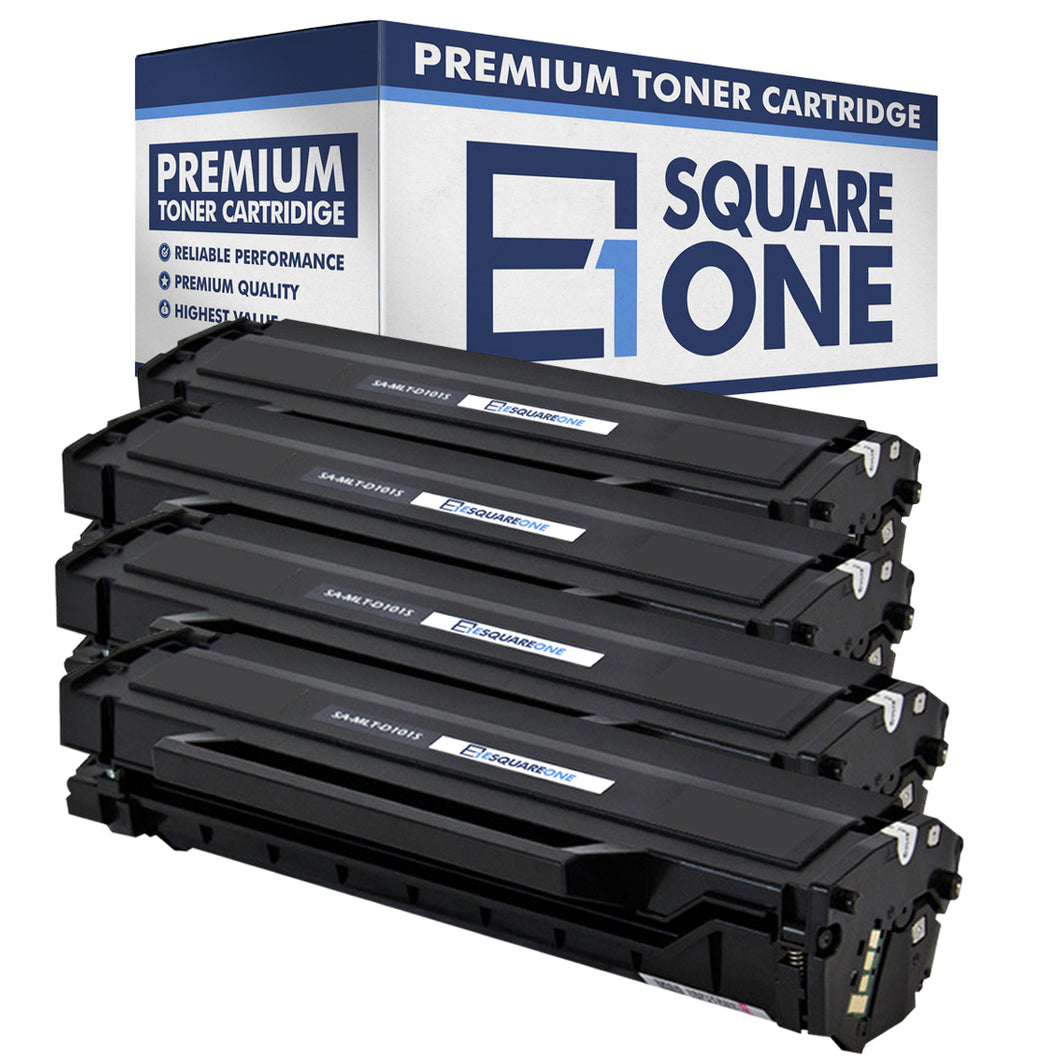 eSquareOne Compatible Toner Cartridge Replacement for Samsung MLT-D101S (Black, 4-Pack)