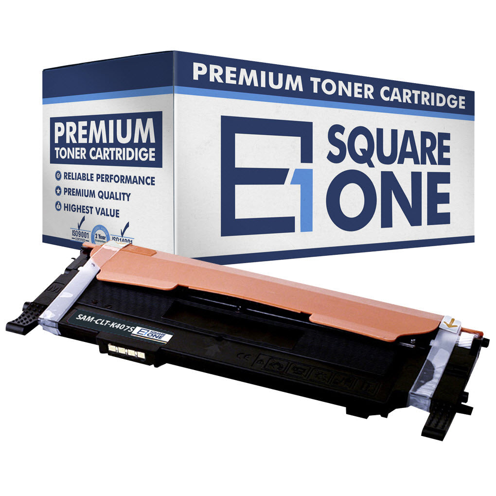 eSquareOne Compatible Toner Cartridge Replacement for Samsung CLT-K407S (Black, 1-Pack)
